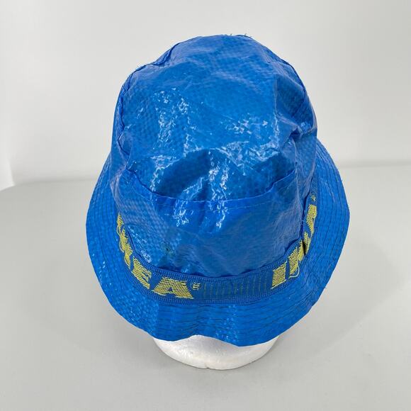 IKEA KNORVA Bucket Hat Blue & Yellow One Size Unisex Streetwear Cap - Picture 4 of 8